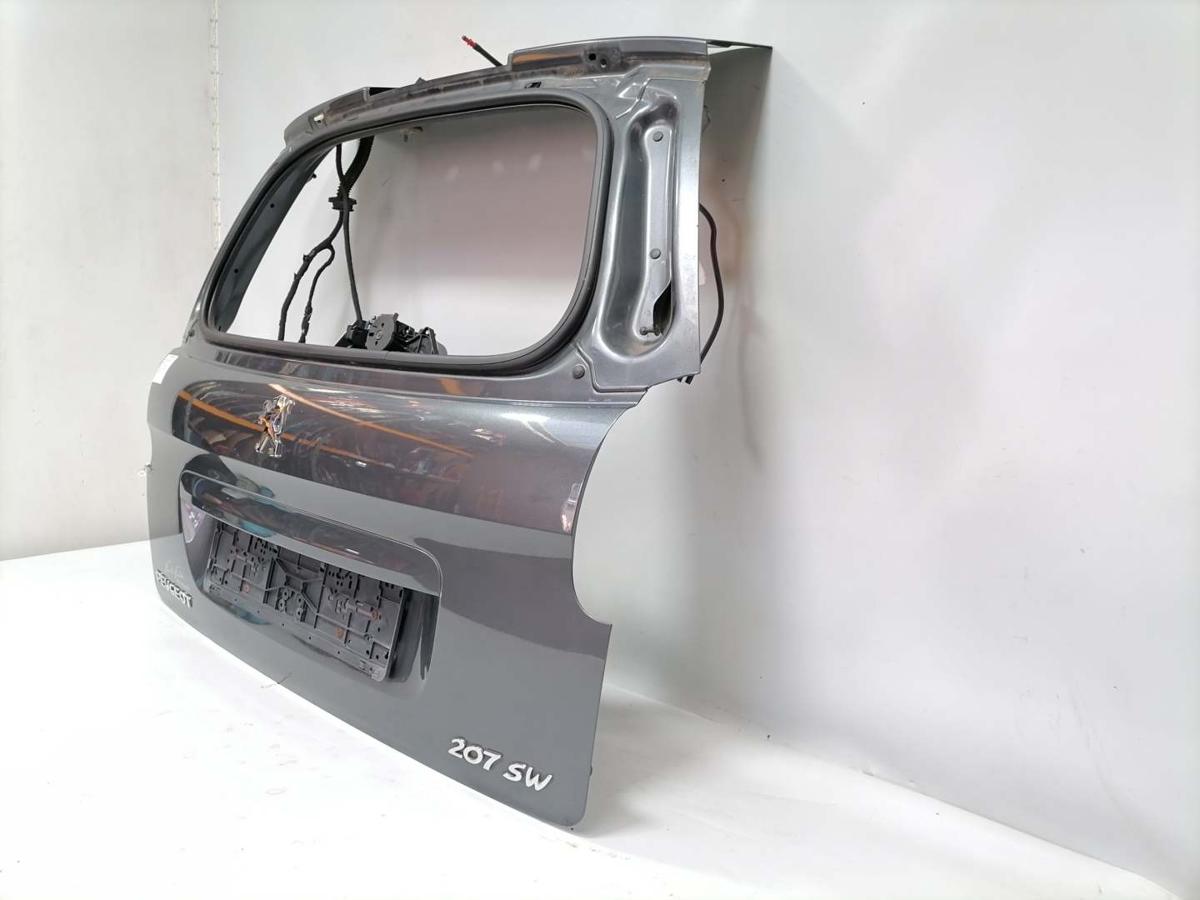 Peugeot 207SW original Heckklappe ohne Heckscheibe KTP Grau Shark Bj.2008